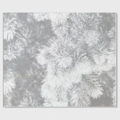 白いクリスマス·パイン ラッピングペーパー (フラット)