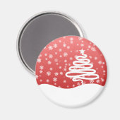 白いクリスマス マグネット (正面/裏面)