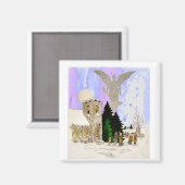 白いクリスマス マグネット (正面/裏面)