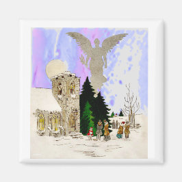 白いクリスマス マグネット