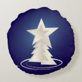 白いクリスマス ラウンドクッション (裏面)