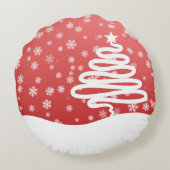 白いクリスマス ラウンドクッション (裏面)