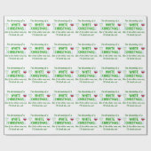 白いクリスマス ラッピングペーパー (フラット)