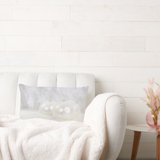 白いクリスマス ランバークッション (ソファ)