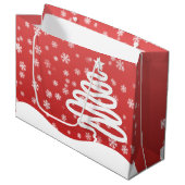 白いクリスマス ラージペーパーバッグ (正面アングル)