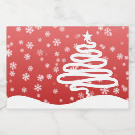 白いクリスマス リキュールボトルラベル