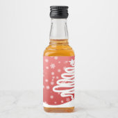 白いクリスマス リキュールボトルラベル (正面)