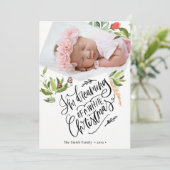 白いクリスマス |水彩フラット シーズンカード (スタンド正面)