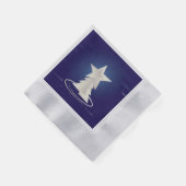 白いクリスマス 縁ありカクテルナプキン (角)