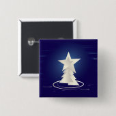 白いクリスマス 缶バッジ (正面&裏面)