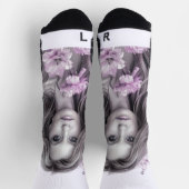 白いクルー ソックス (上部)