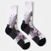 白いクルー ソックス (右)