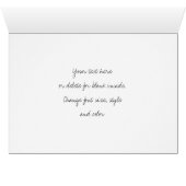 白いクレマチスフラワーフォトフレームカード (内部横(下))