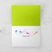 白いクレヨンの友人に感謝 サンキューカード (内部)