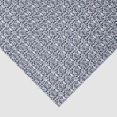 白いクロチェットレース模様の海軍 薄葉紙 (詳細)