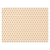 白いクールおもしろいにピザのスライスの太陽のパターン テーブルクロス (正面(横))