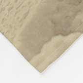 白いクールハスキーと雪の贈り物愛好家 フリースブランケット (角)