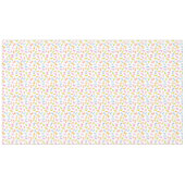 白いクール上におもしろいのマカロニカラフル模様 テーブルクロス (正面(横))