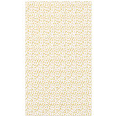 白いクール上におもしろいパスタのマカロニ模様 テーブルクロス (正面)