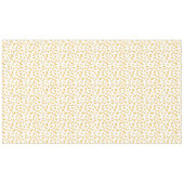 白いクール上におもしろいパスタのマカロニ模様 テーブルクロス (正面(横))