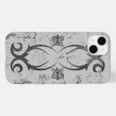 白いクール耐久性にトライバルタトゥーブラックグランジ Case-Mate iPhoneケース (裏面 (横))