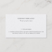 白いグリッター華美フレーム（クラウン付き） 名刺 (裏面)