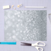 白いグリッター スパークリー スパークル スイート16 パーティー 薄葉紙 (クラフト)