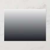 白いグレーと黒のフェードグラデーション ポストカード (正面)