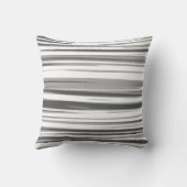 白いグレーのストライプパターン クッション (裏面)