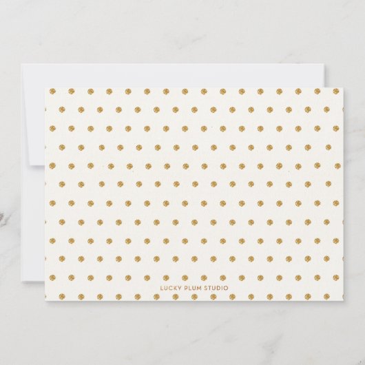 白いケシおよびピンクのバラの洗礼の招待状 招待状 (裏面)