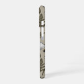 白いケシとテンサイ iPhone 16ケース (左側面)