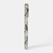 白いケシとテンサイ iPhone 16ケース (右側面)