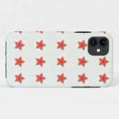 白いケースに赤い星 Case-Mate iPhoneケース (裏面(横))