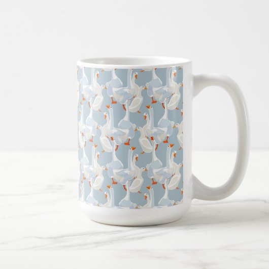 白いゲーゼ模様 コーヒーマグカップ (右)