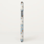 白いゲーゼ模様 Case-Mate iPhoneケース (裏面/右)