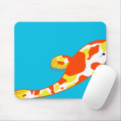 白いコイの魚 マウスパッド (マウス)