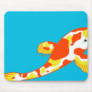 白いコイの魚 マウスパッド
