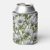 白いコスモスの花 缶クーラー (缶裏面)