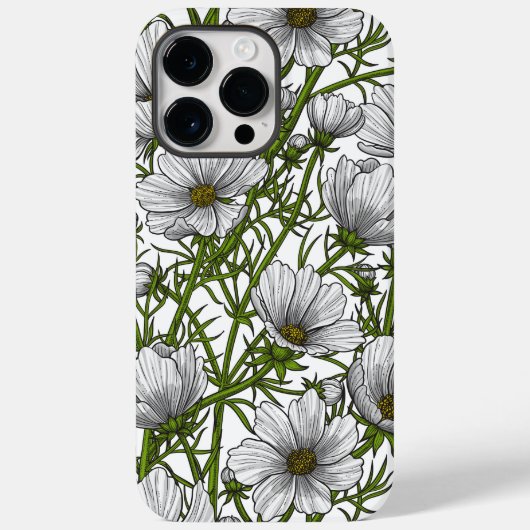 白いコスモスの花 Case-Mate iPhoneケース (裏面)