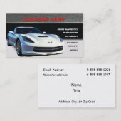 白いコルベットの名刺 名刺 (正面/裏面)