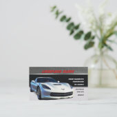 白いコルベットの名刺 名刺 (スタンド正面)