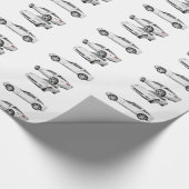 白いコルベット: ラッピングペーパー (角)