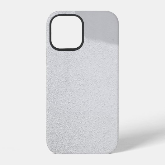 白いコンクリートの壁 iPhoneケース (裏面)