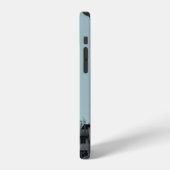 白いコンクリートの建物 iPhoneケース (左側面)