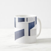 白いコンクリート舗装 コーヒーマグカップ (正面右)