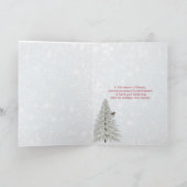 白いコンテンポラリー休日の星樹の上にプレイド カード (内部)