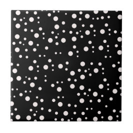 白いコンテンポラリー装飾を施した黒いセラミックタイル タイル