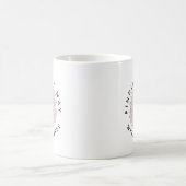 白いコーヒーで私の道を見つける コーヒーマグカップ (中央)