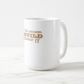白いコーヒーマグ 我らが建てる (White) コーヒーマグカップ (正面右)
