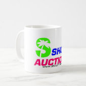 白いコーヒー・マグ コーヒーマグカップ (正面左)